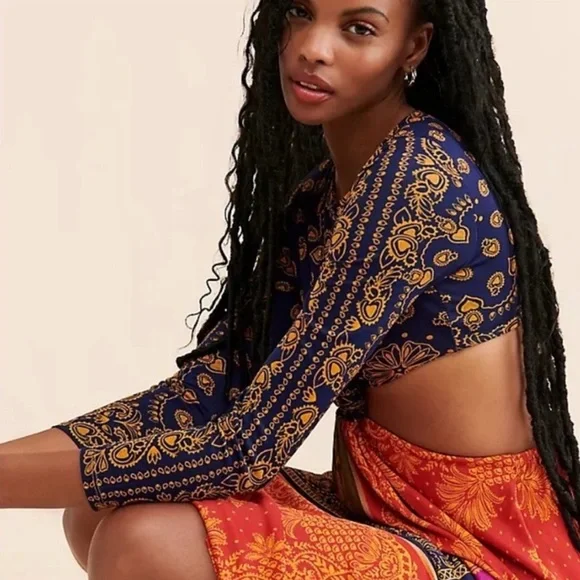 Farm Rio Bandana Dream Cut Out Maxi Dress - Picture 3 of 10